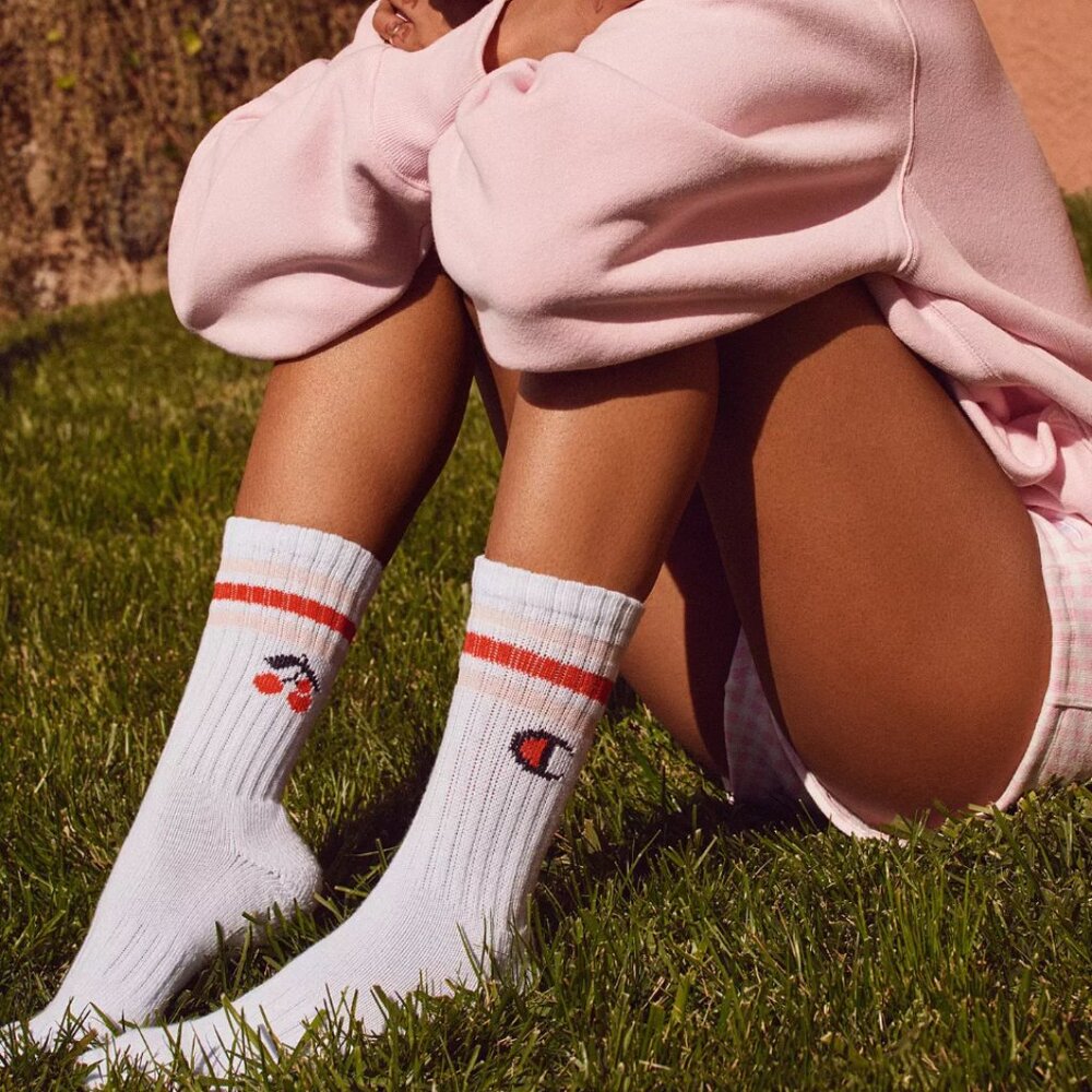 NWT Champion + HVN Women’s Cherries Crew Sock